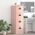 vidaXL Szafka na dokumenty z szufladą 2 pcs Różowy 44 x 50 x 139 cm