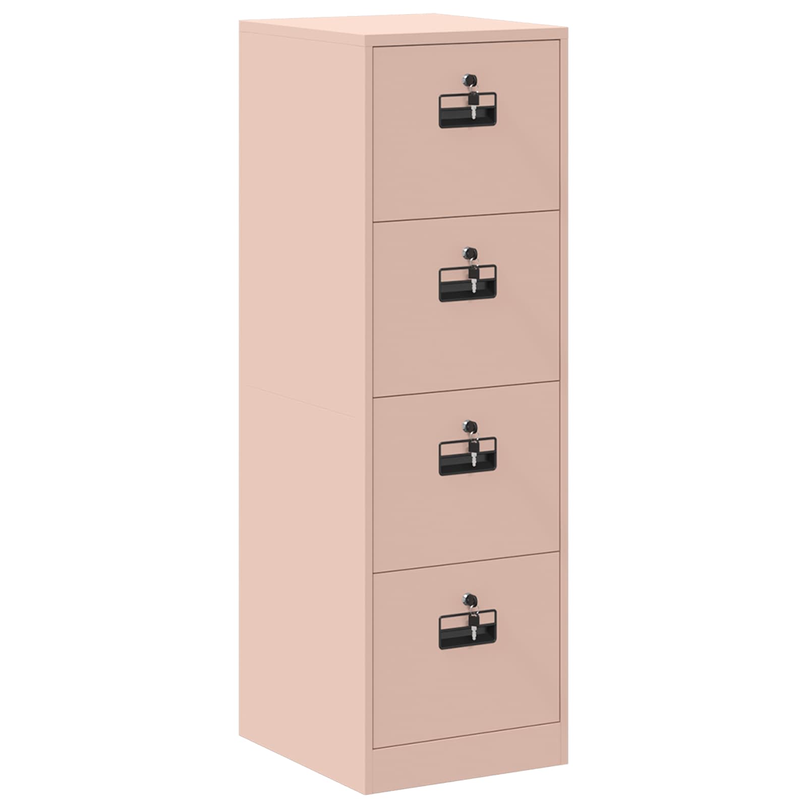 vidaXL Szafka na dokumenty z szufladą 2 pcs Różowy 44 x 50 x 139 cm