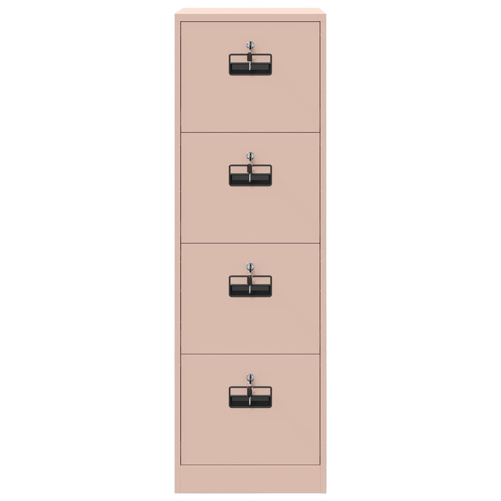 vidaXL Szafka na dokumenty z szufladą 2 pcs Różowy 44 x 50 x 139 cm