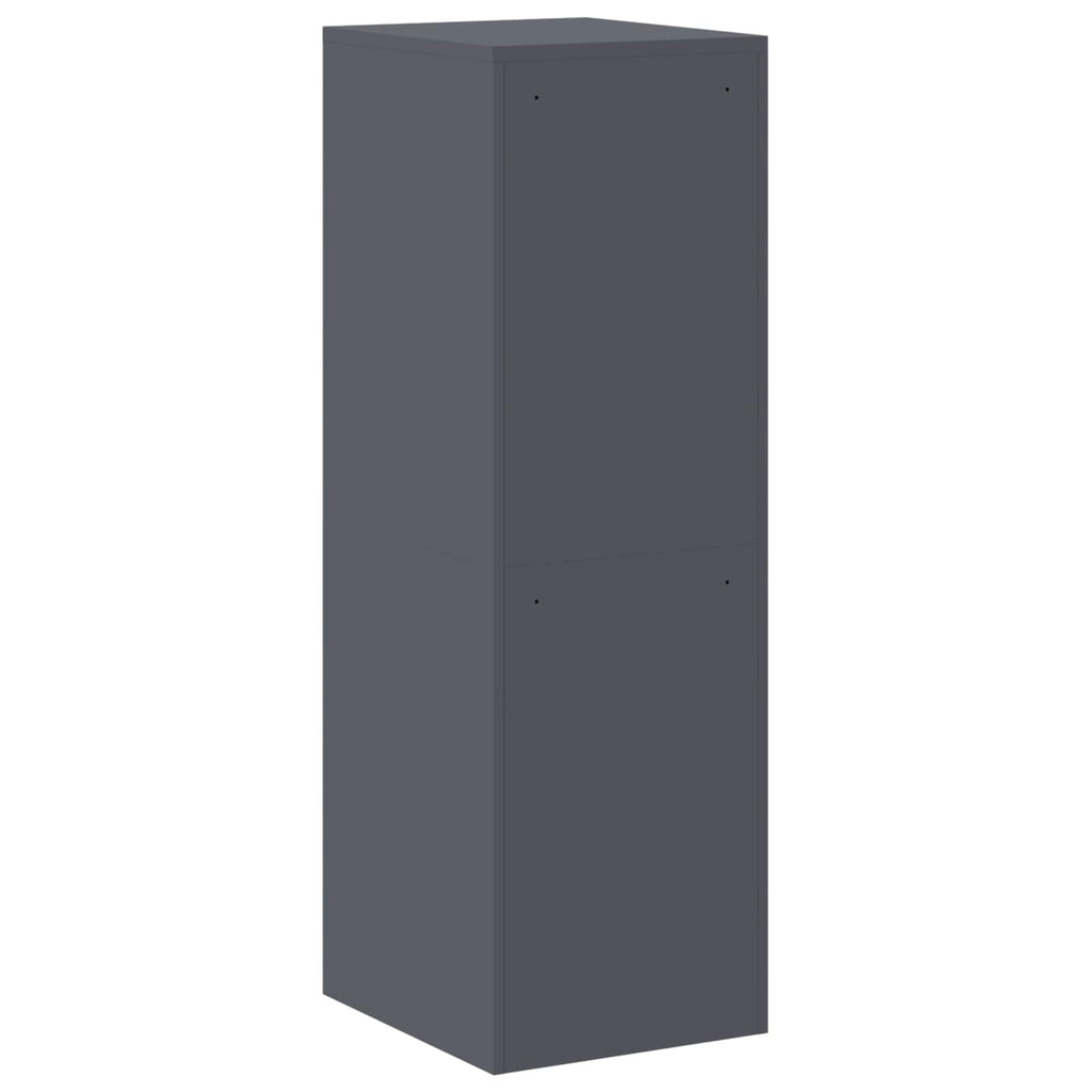 vidaXL Szafka na dokumenty z szufladą 2 pcs Antracyt 44 x 50 x 139 cm