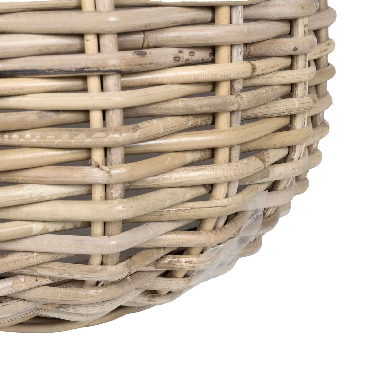 vidaXL Kosz na rośliny 2 szt. Naturalna szarość Rattan Kubu