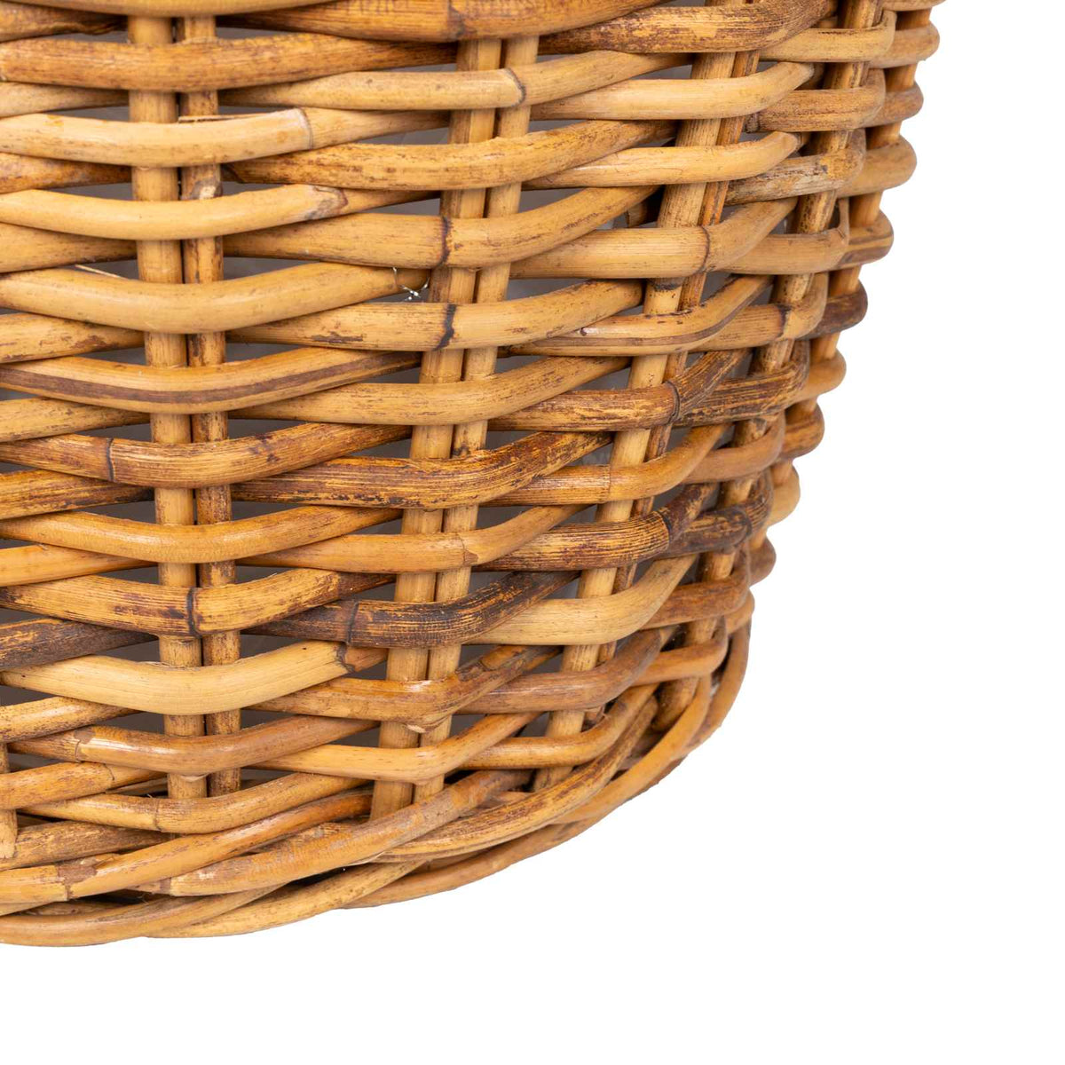 vidaXL Kosz na rośliny GENDT 2 szt. Naturalny Brąz Rattan Kubu