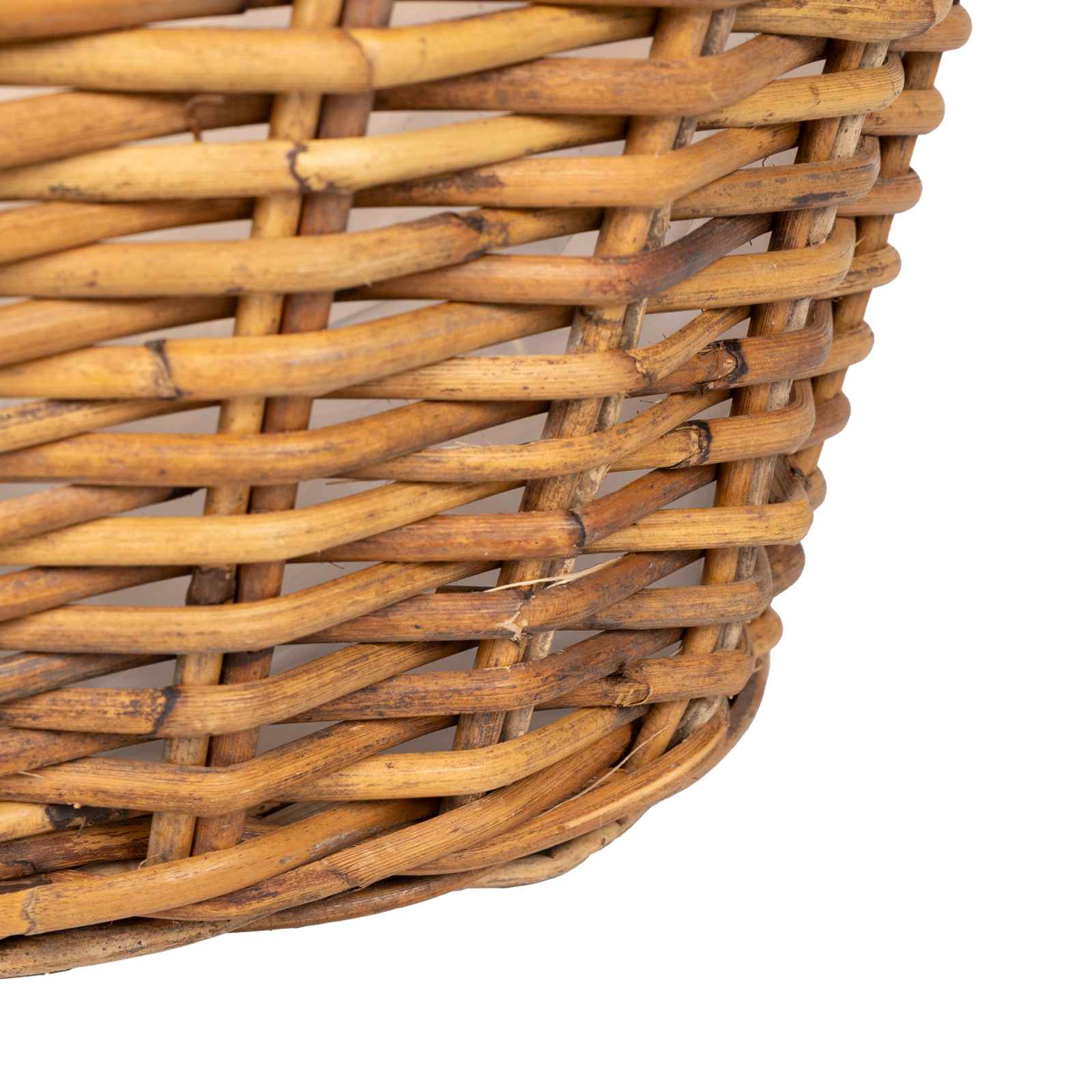 vidaXL Kosz na rośliny 2 szt. Naturalny Brąz Rattan Kubu