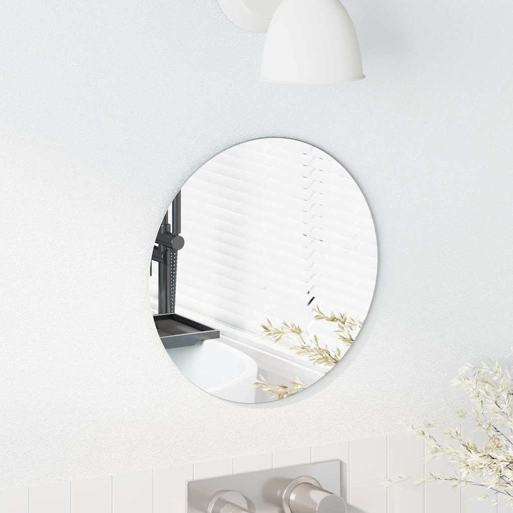 vidaXL Lustro ścienne Okrągły Ø 30 cm szkło hartowane