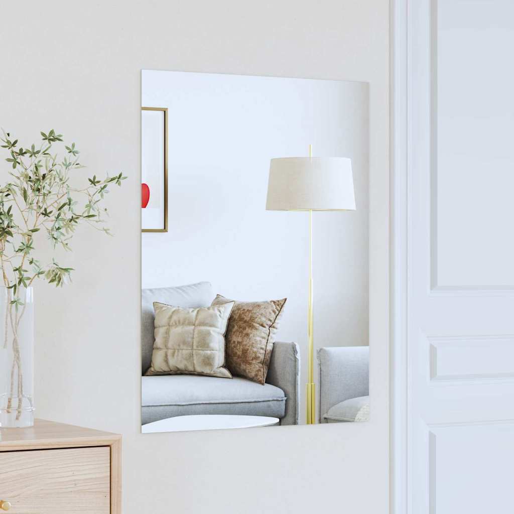 vidaXL Lustro ścienne Prostokątny 80 x 60 cm szkło hartowane