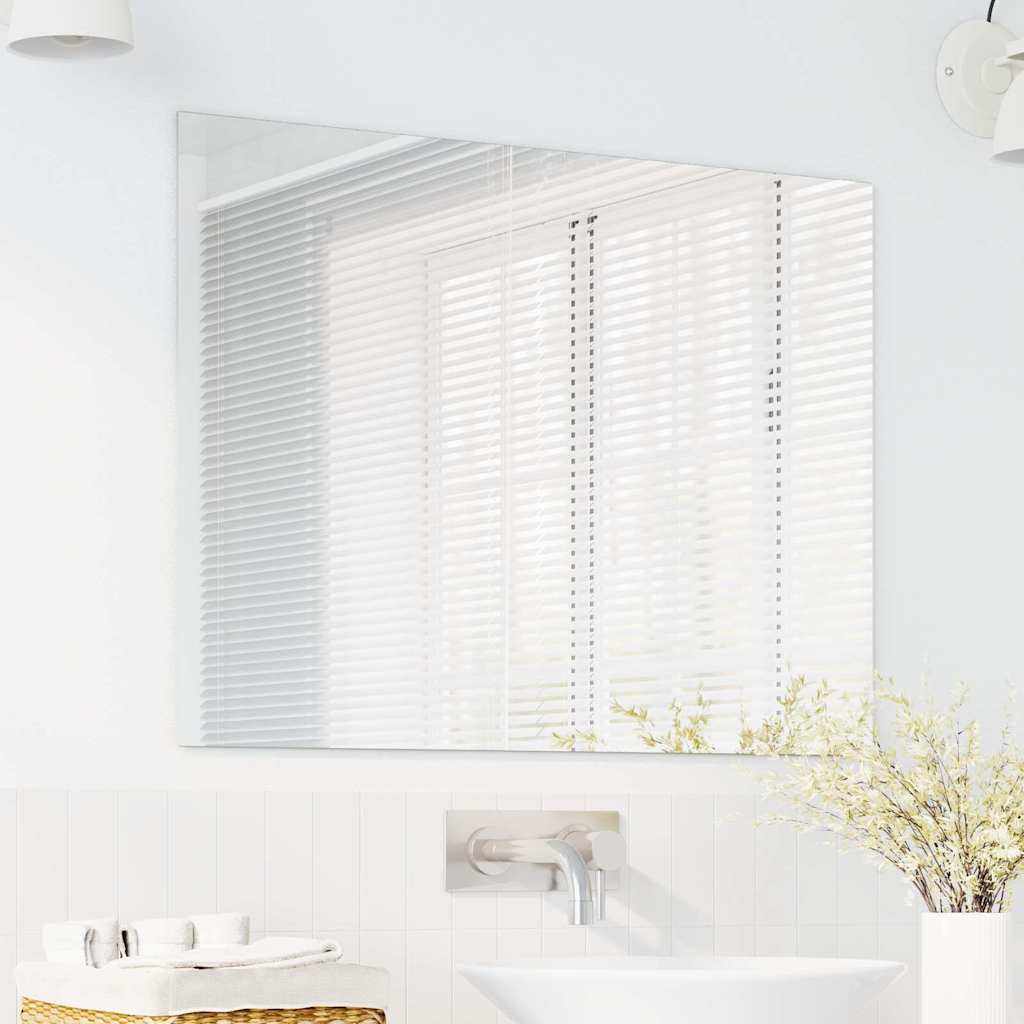 vidaXL Lustro ścienne Prostokątny 80 x 60 cm szkło hartowane