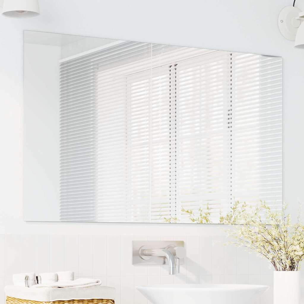 vidaXL Lustro ścienne Prostokątny 100 x 60 cm szkło hartowane