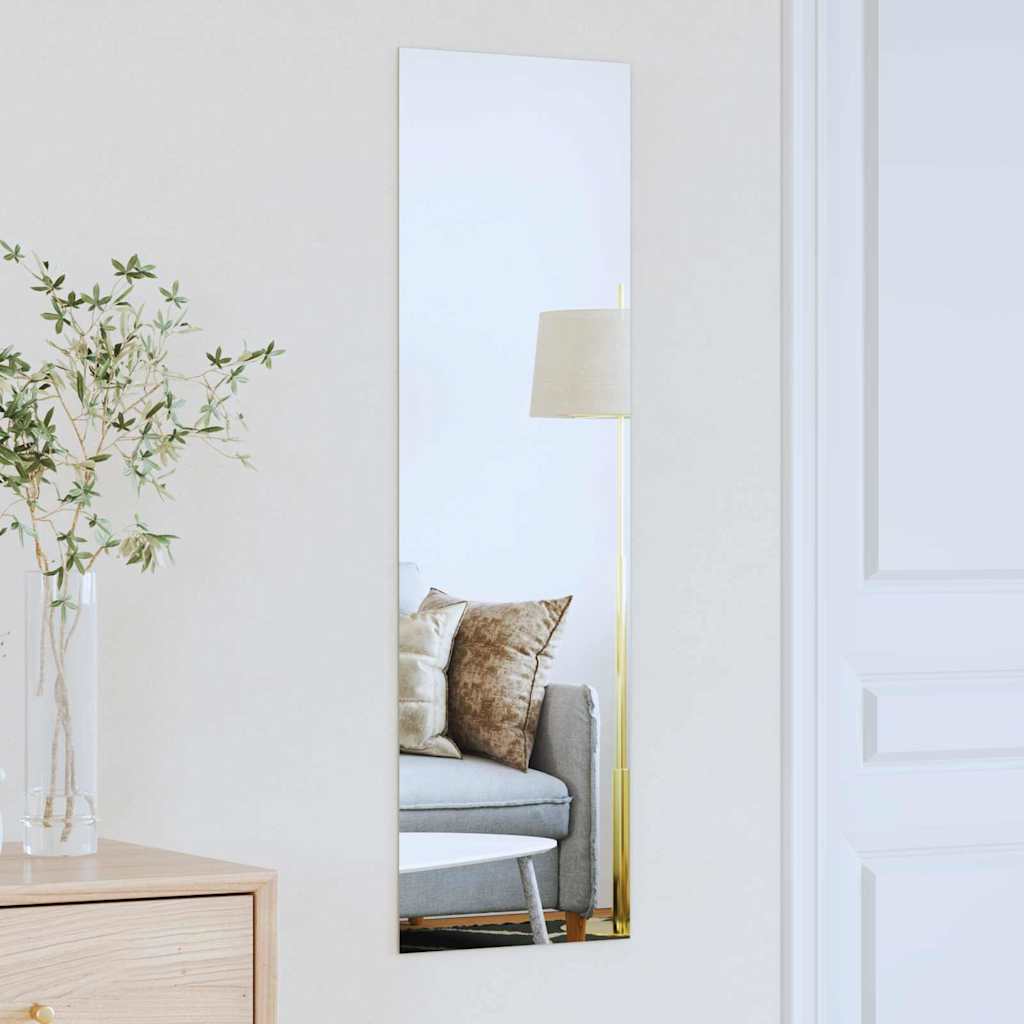 vidaXL Lustro ścienne Prostokątny 30 x 100 cm szkło hartowane