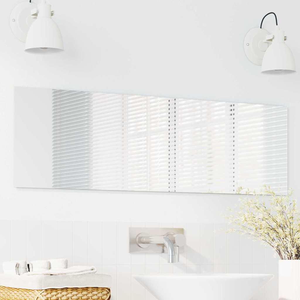 vidaXL Lustro ścienne Prostokątny 30 x 100 cm szkło hartowane