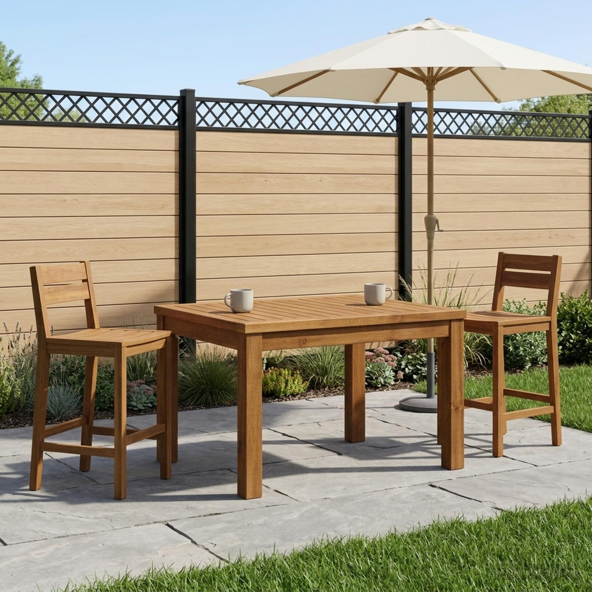 vidaXL Stolik kawowy naturalny 50 x 60,5 x 36 cm Lite Drewno Akacji