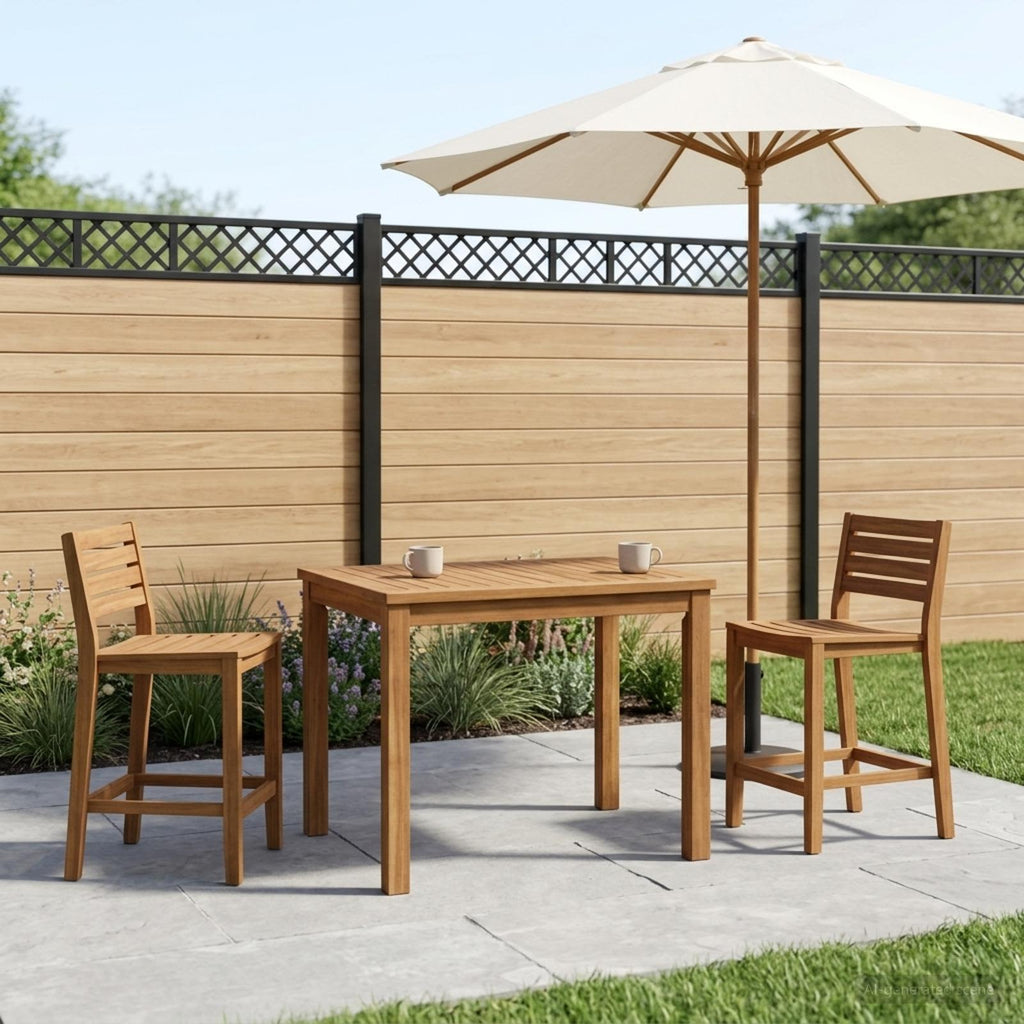 vidaXL Stolik kawowy naturalny 100,5 x 49 x 45 cm Lite Drewno Akacji
