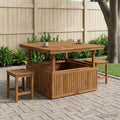 vidaXL naturalny 108,5 x 110 x 75/44,5 cm