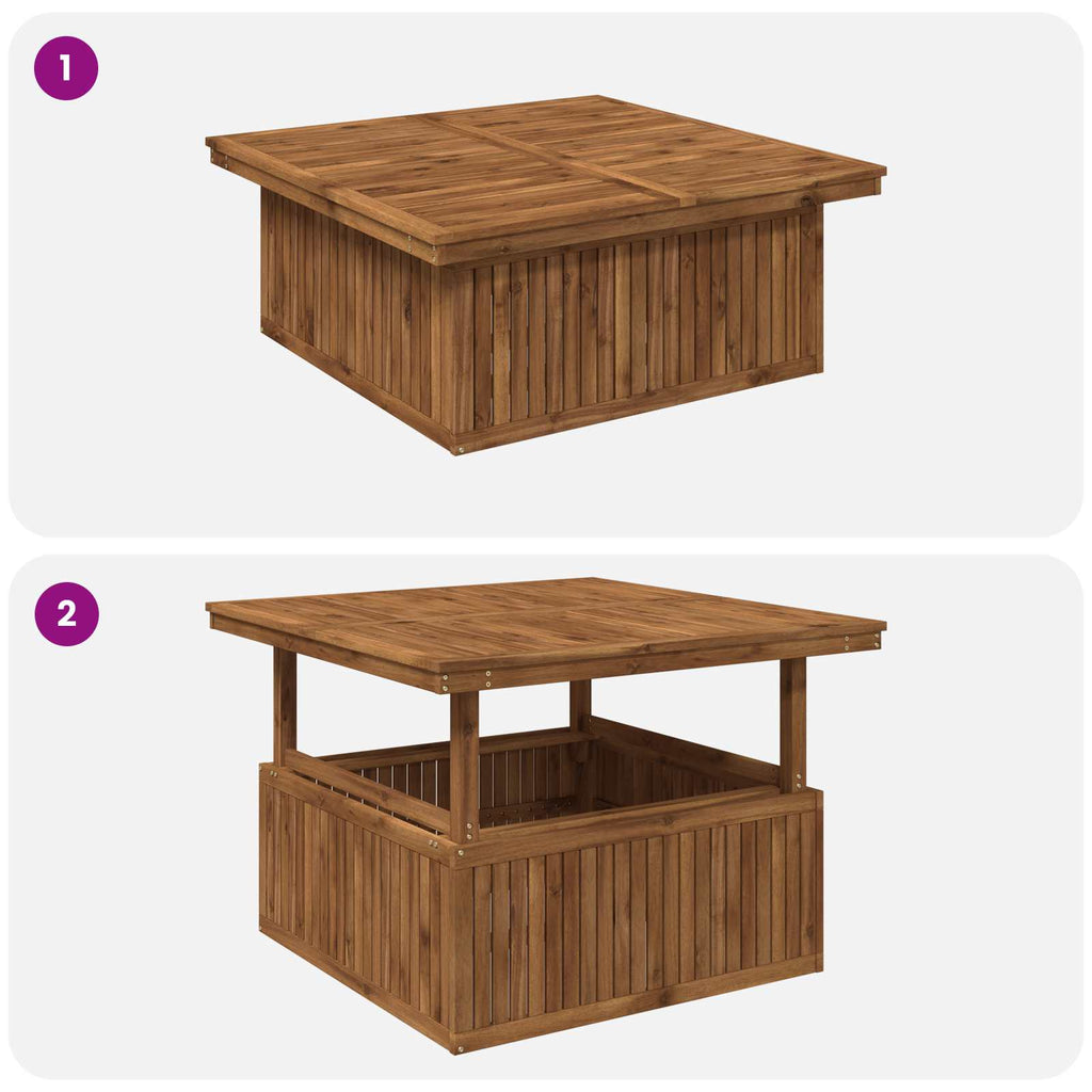 vidaXL naturalny 108,5 x 110 x 75/44,5 cm