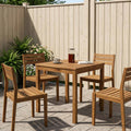 vidaXL Stół do kolacji w ogrodzie naturalny 60 x 60,5 x 75 cm