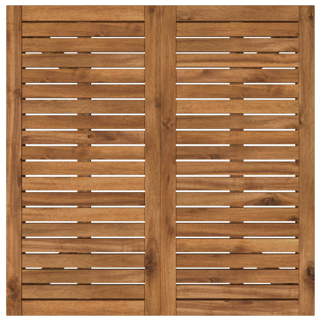 vidaXL Stół do kolacji w ogrodzie naturalny 80 x 80,5 x 75 cm