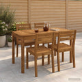 vidaXL Stół do kolacji w ogrodzie naturalny 108,5 x 55 x 75 cm