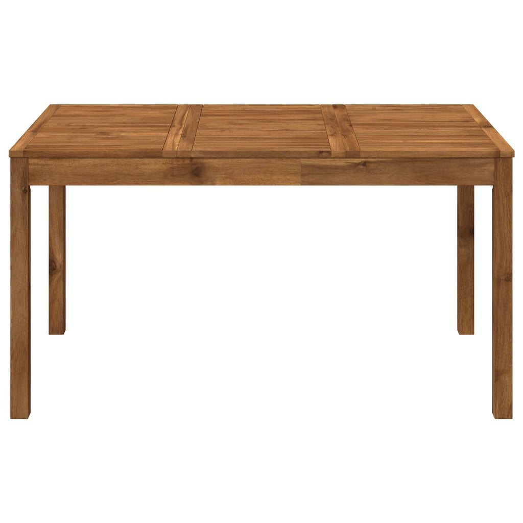 vidaXL Stół do kolacji w ogrodzie naturalny 141 x 80,5 x 75 cm