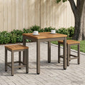 vidaXL Stolik kawowy Naturalny i kawowy 40 x 40,5 x 36 cm