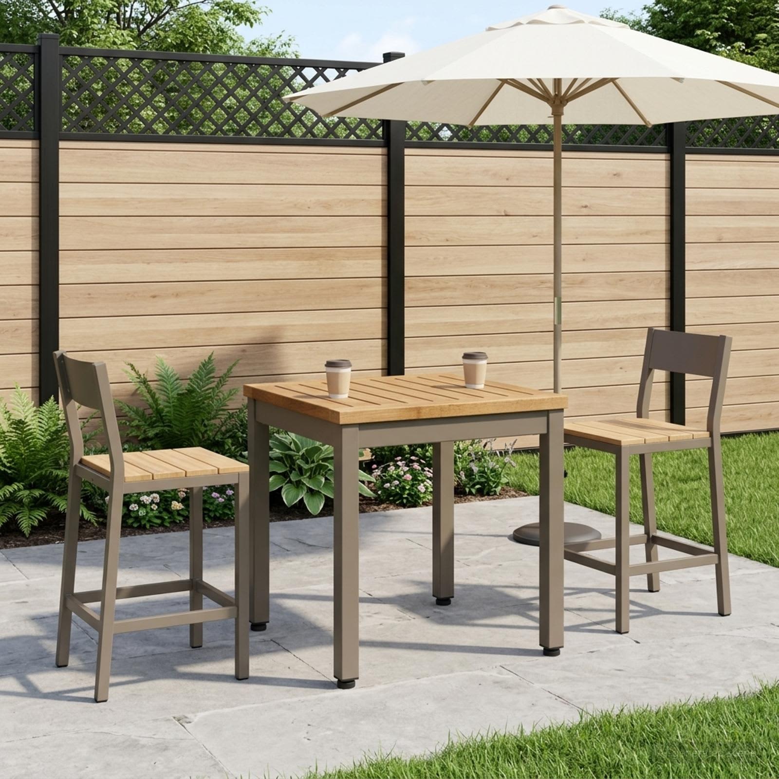 vidaXL Stolik kawowy Naturalny i kawowy 40 x 40,5 x 36 cm