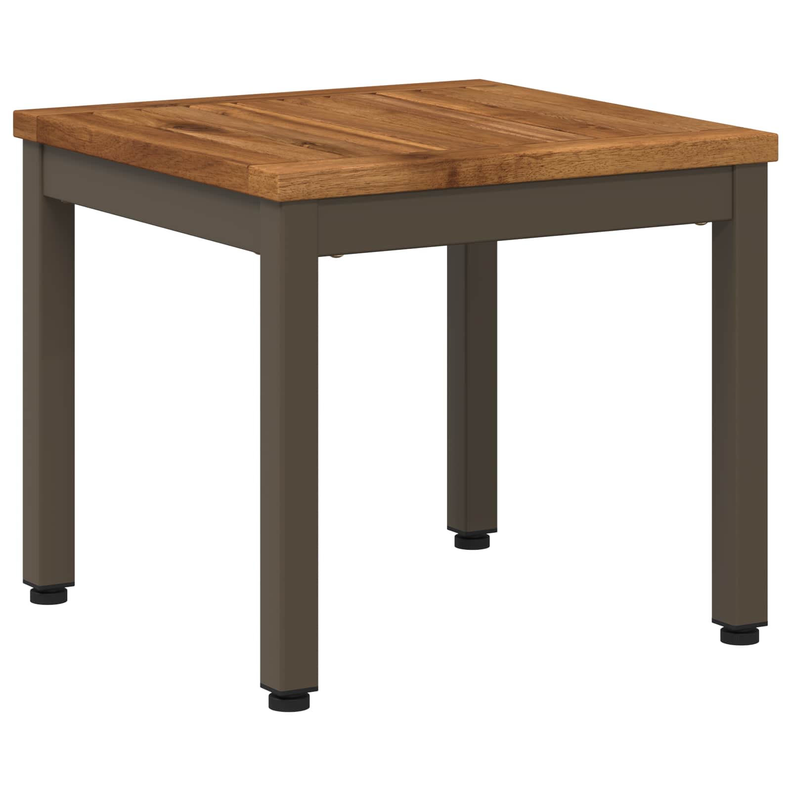 vidaXL Stolik kawowy Naturalny i kawowy 40 x 40,5 x 36 cm