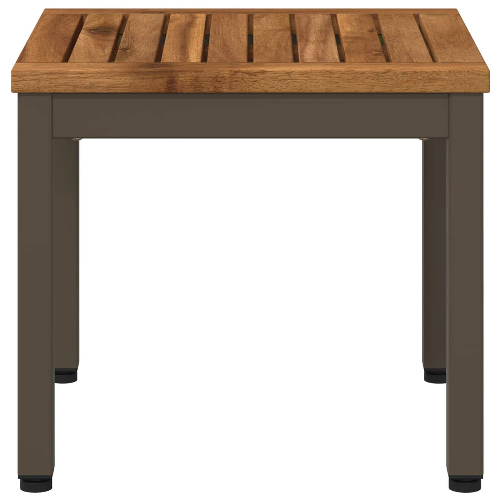 vidaXL Stolik kawowy Naturalny i kawowy 40 x 40,5 x 36 cm