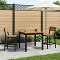 vidaXL Stolik kawowy Naturalny i czarny 50 x 48,5 x 36 cm