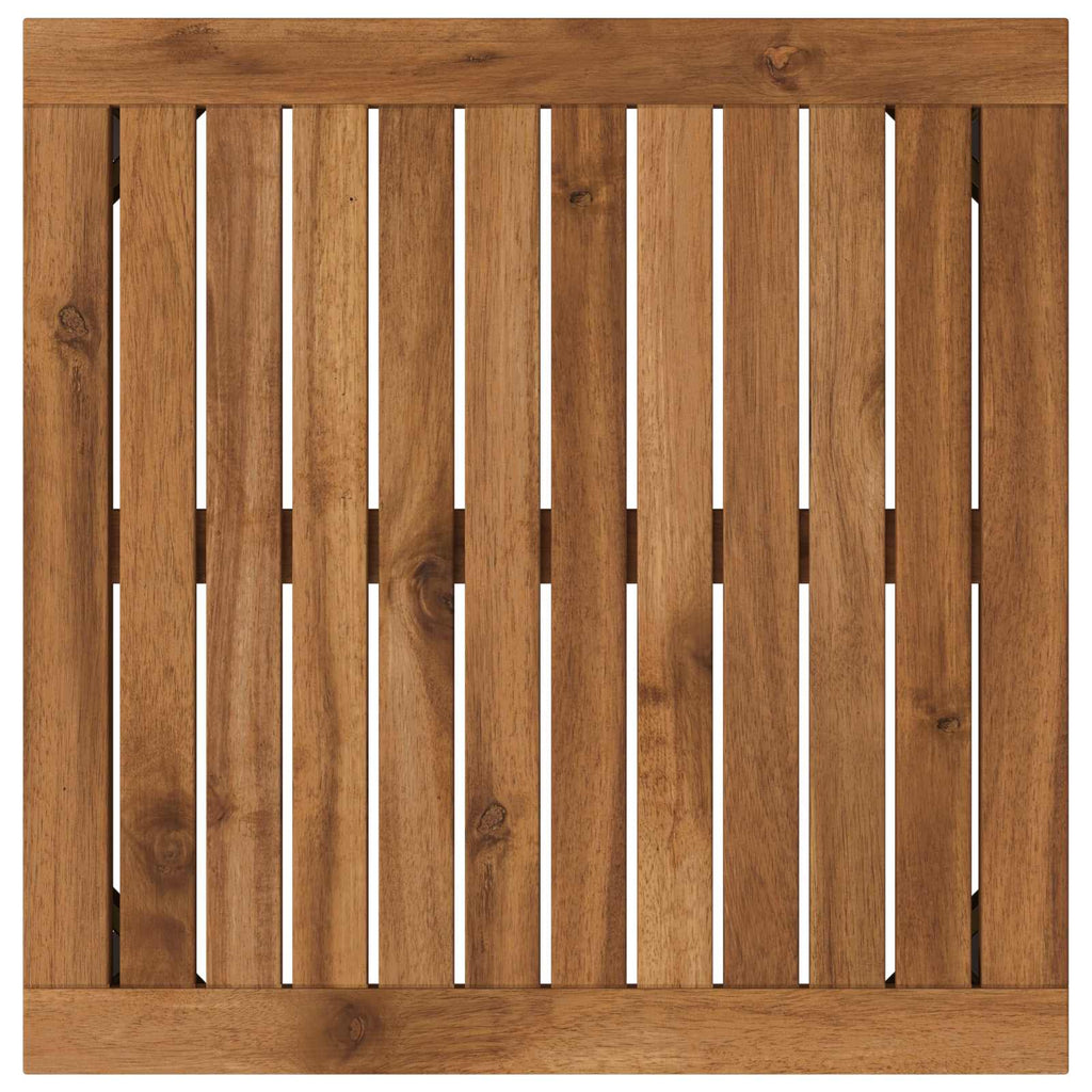 vidaXL Stolik kawowy Naturalny i czarny 50 x 48,5 x 36 cm