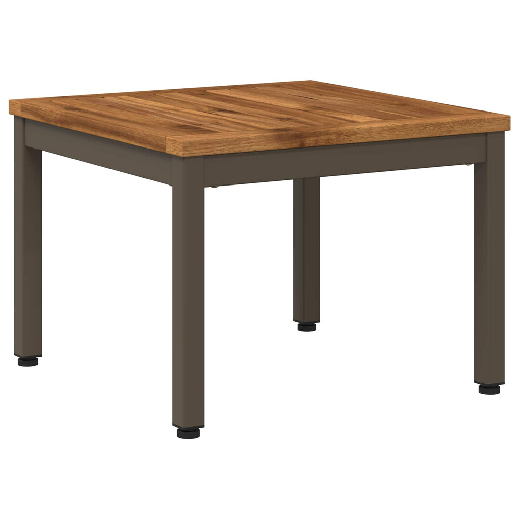 vidaXL Stolik kawowy Naturalny i kawowy 49 x 48,5 x 36 cm