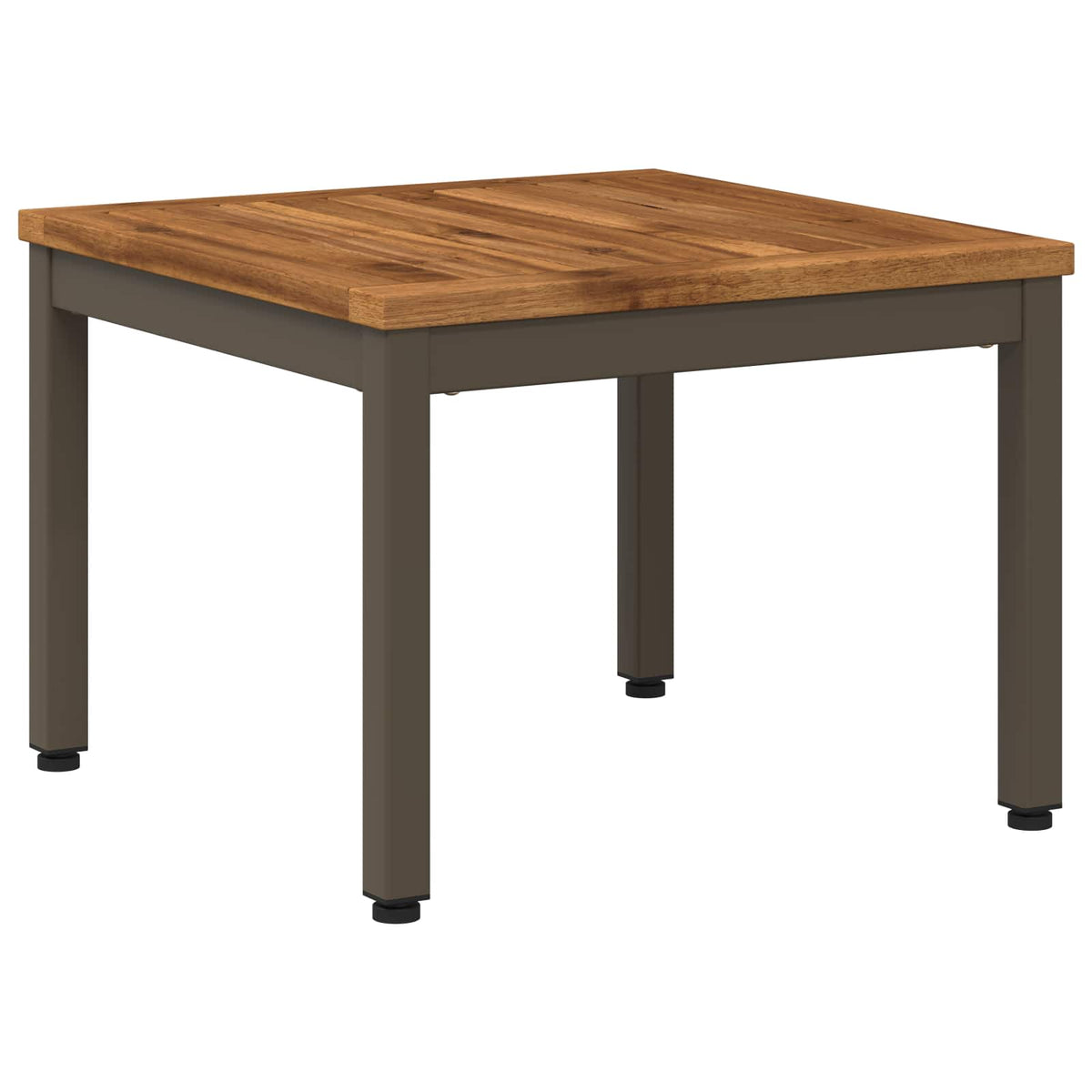 vidaXL Stolik kawowy Naturalny i kawowy 49 x 48,5 x 36 cm