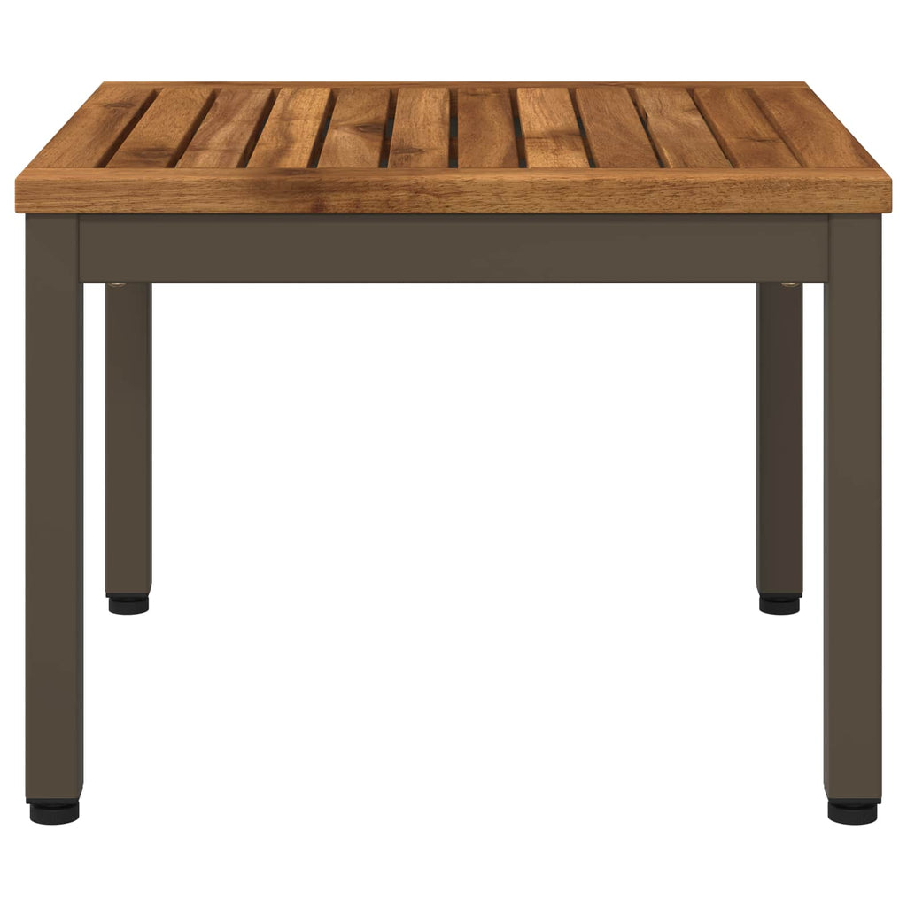 vidaXL Stolik kawowy Naturalny i kawowy 49 x 48,5 x 36 cm