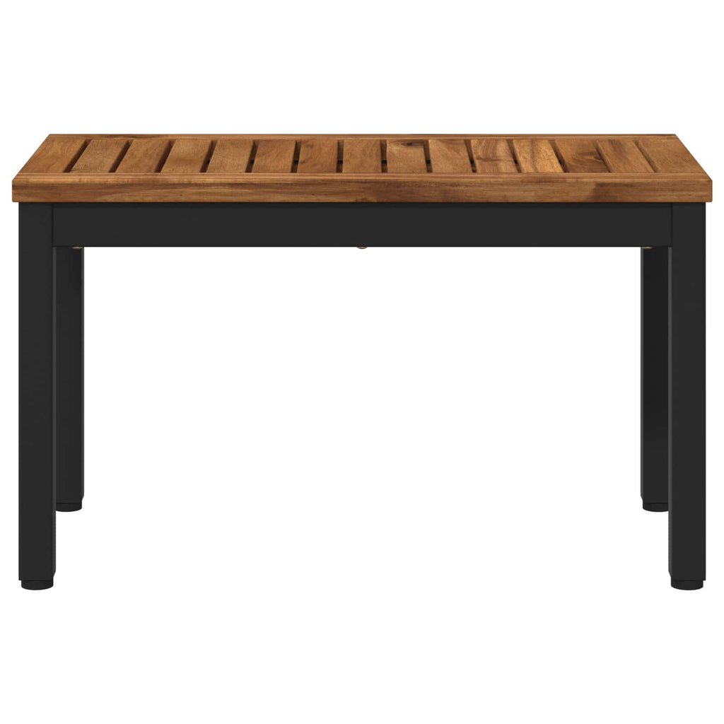 vidaXL Stolik kawowy Naturalny i czarny 60,5 x 30 x 36 cm