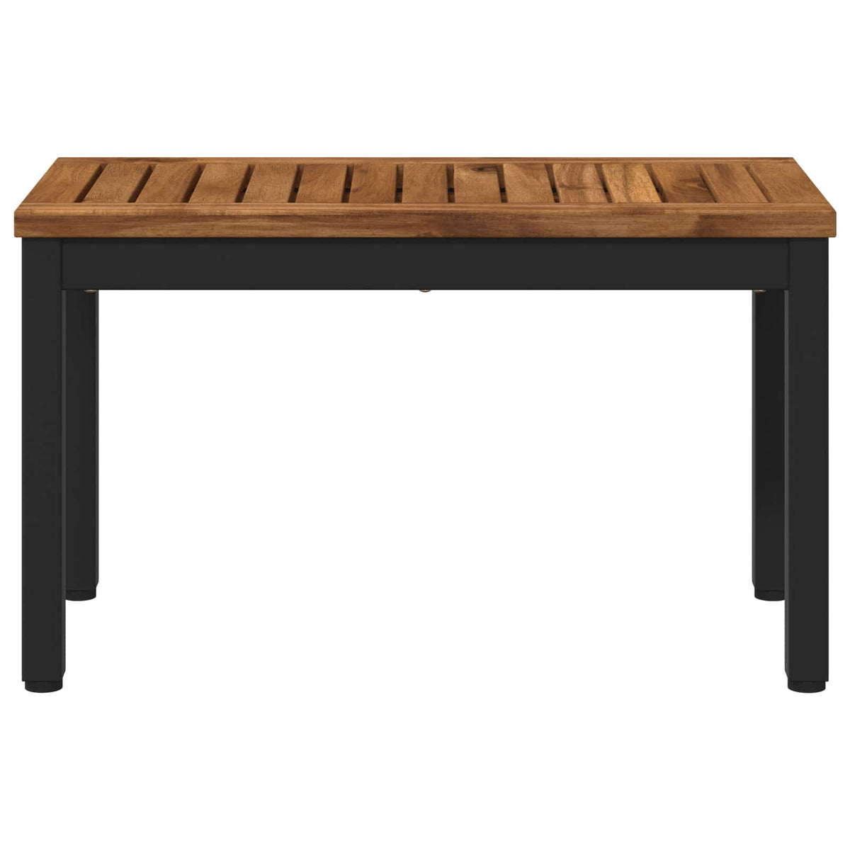 vidaXL Stolik kawowy Naturalny i czarny 60,5 x 30 x 36 cm