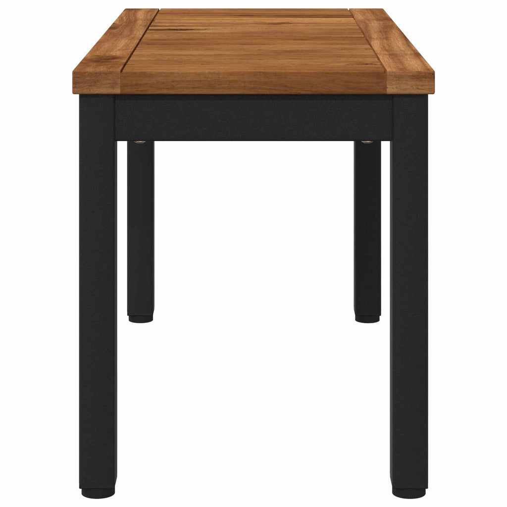 vidaXL Stolik kawowy Naturalny i czarny 60,5 x 30 x 36 cm
