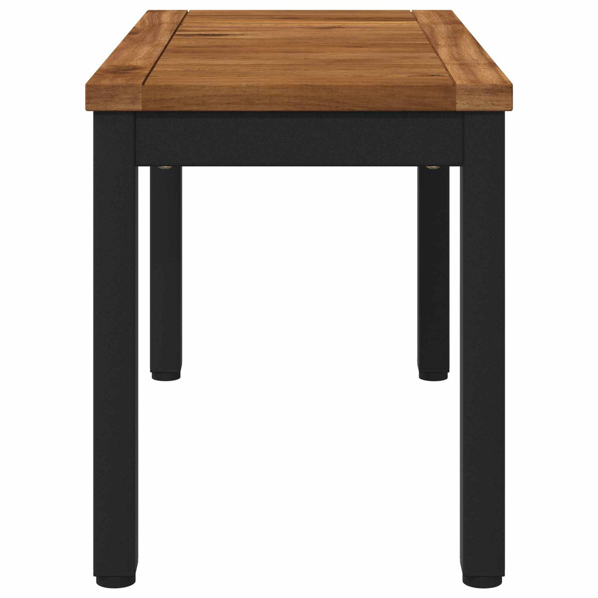 vidaXL Stolik kawowy Naturalny i czarny 60,5 x 30 x 36 cm