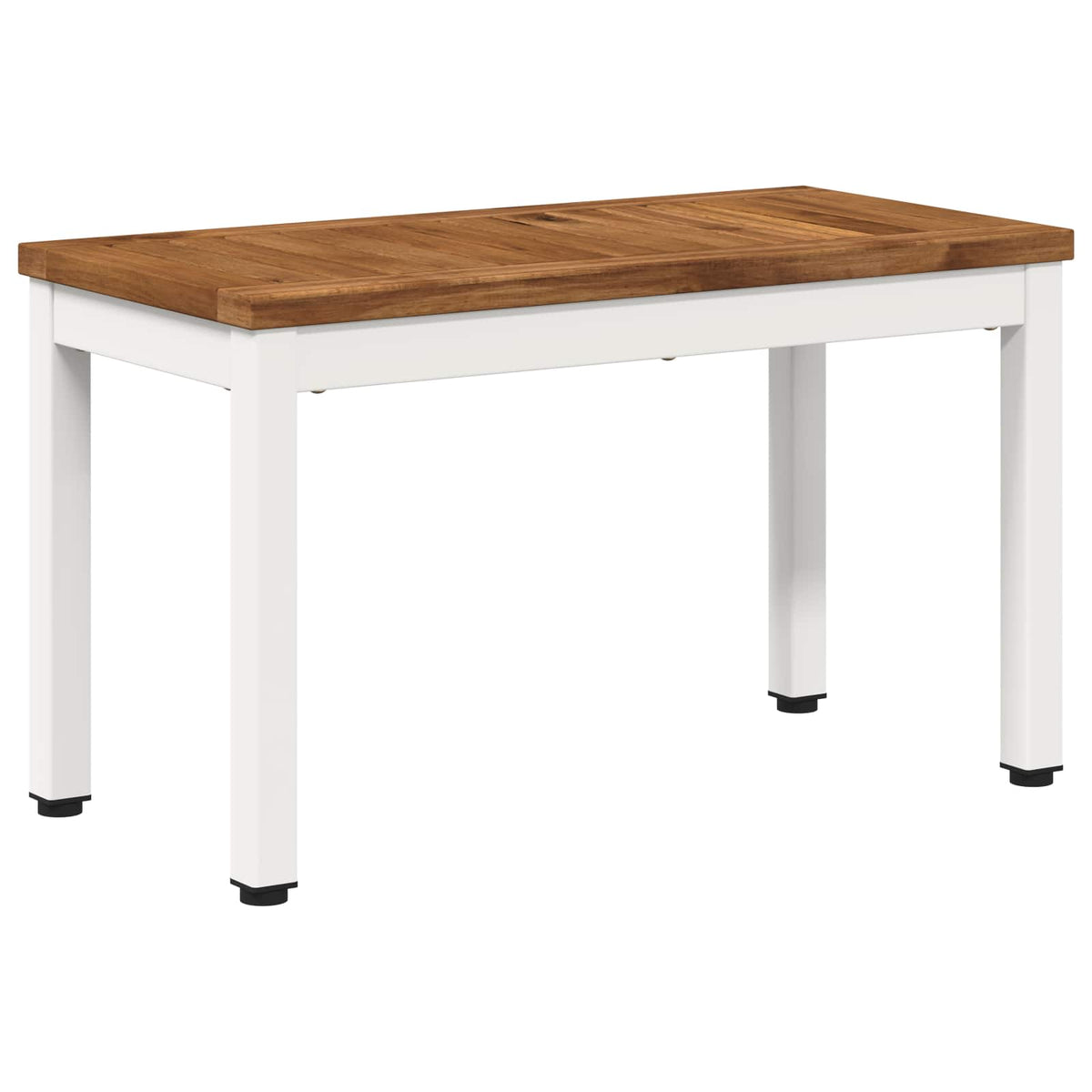 vidaXL Stolik kawowy Naturalne i białe 60,5 x 30 x 36 cm