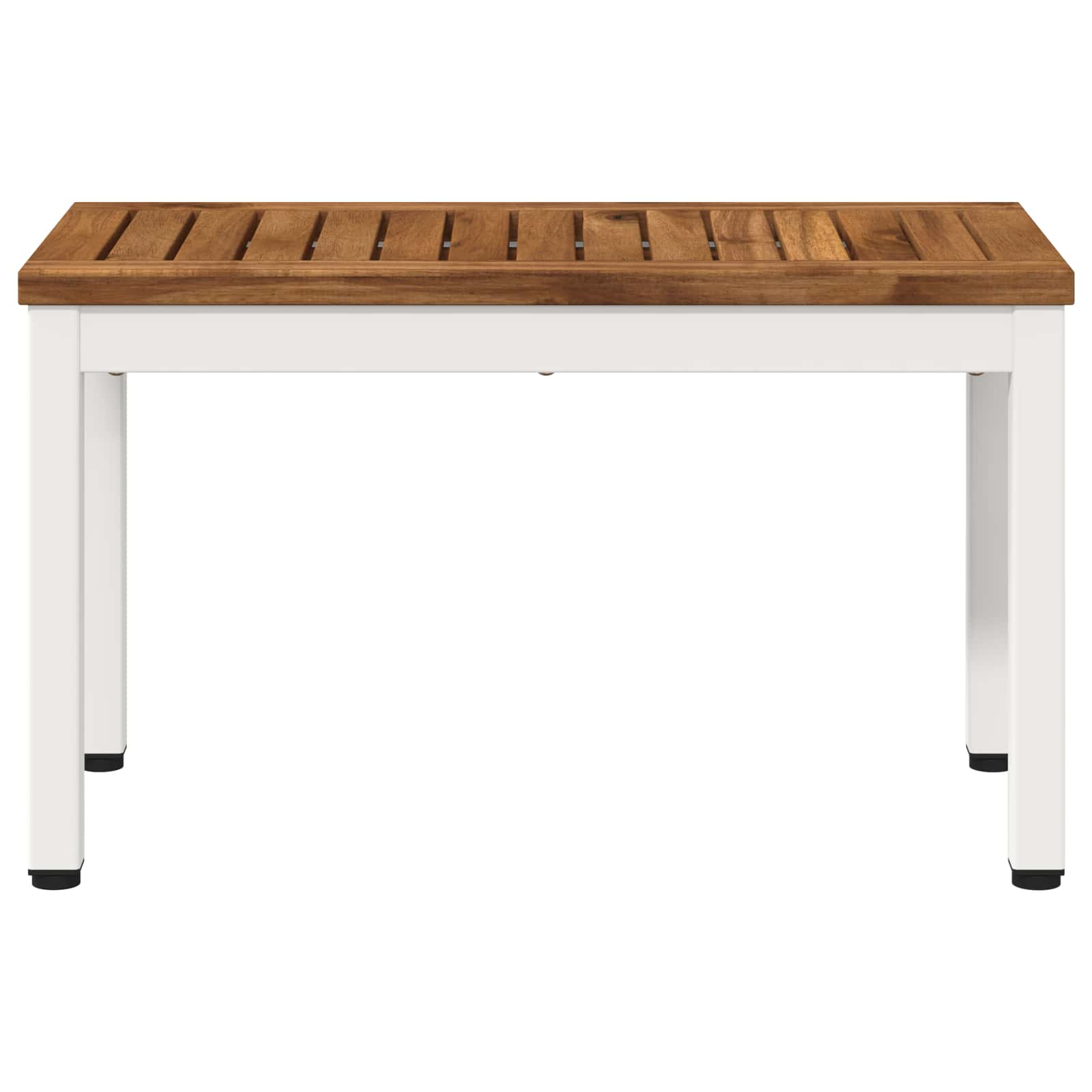 vidaXL Stolik kawowy Naturalne i białe 60,5 x 30 x 36 cm