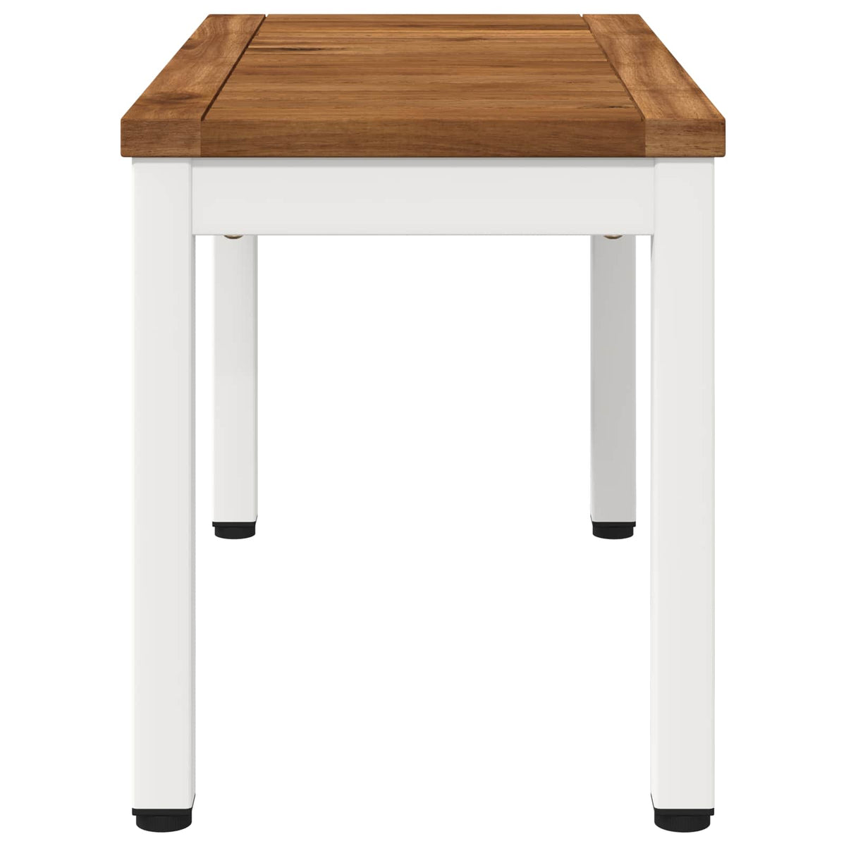 vidaXL Stolik kawowy Naturalne i białe 60,5 x 30 x 36 cm