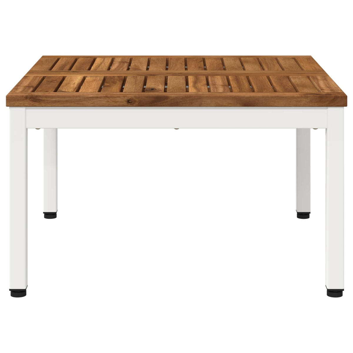 vidaXL Stolik kawowy Naturalne i białe 60 x 60,5 x 36 cm