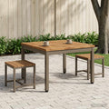 vidaXL Stolik kawowy Naturalny i kawowy 60 x 60,5 x 36 cm