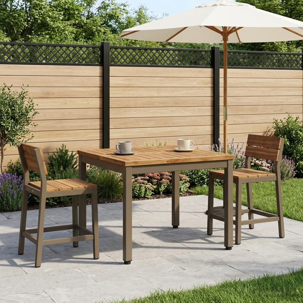 vidaXL Stolik kawowy Naturalny i kawowy 60 x 60,5 x 36 cm