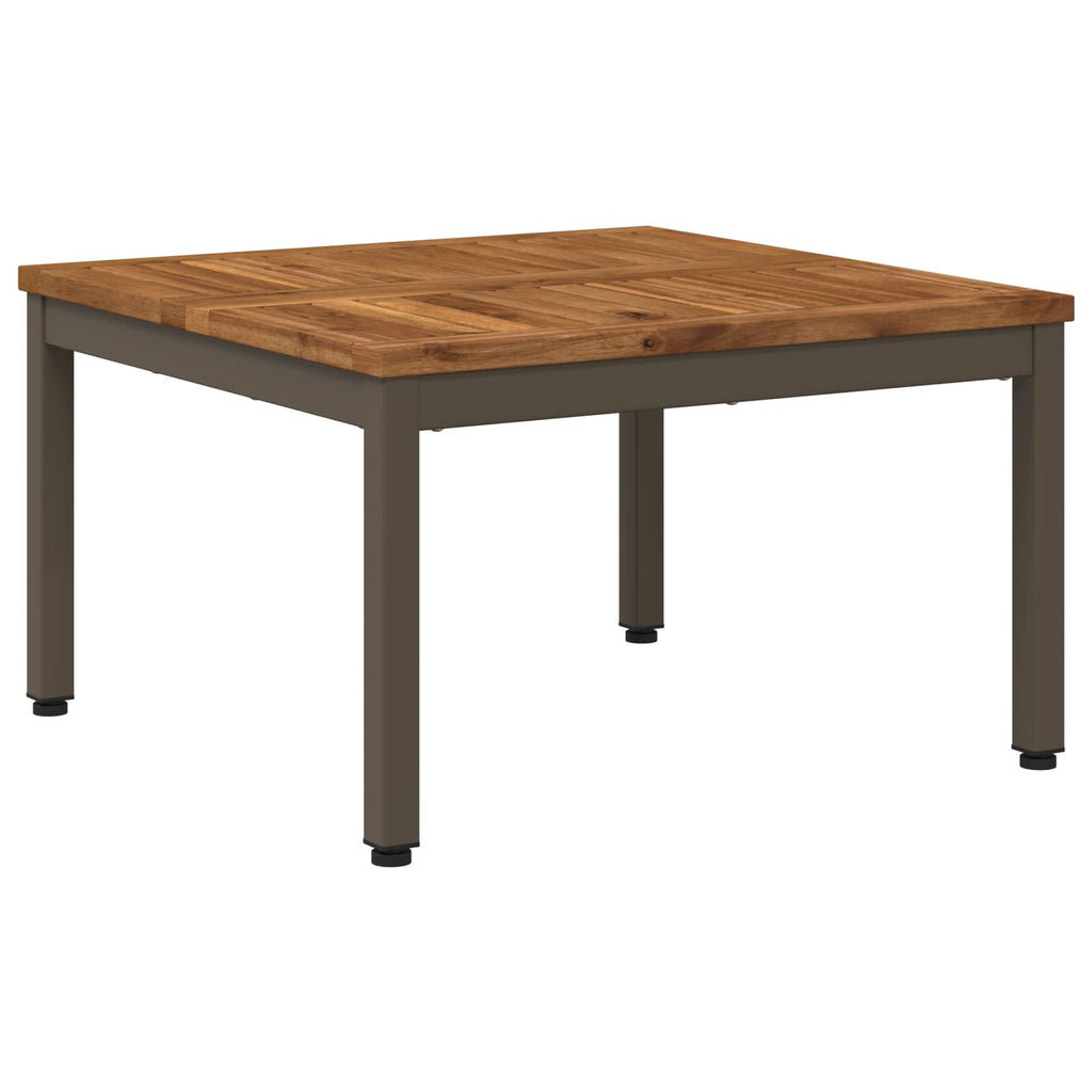 vidaXL Stolik kawowy Naturalny i kawowy 60 x 60,5 x 36 cm