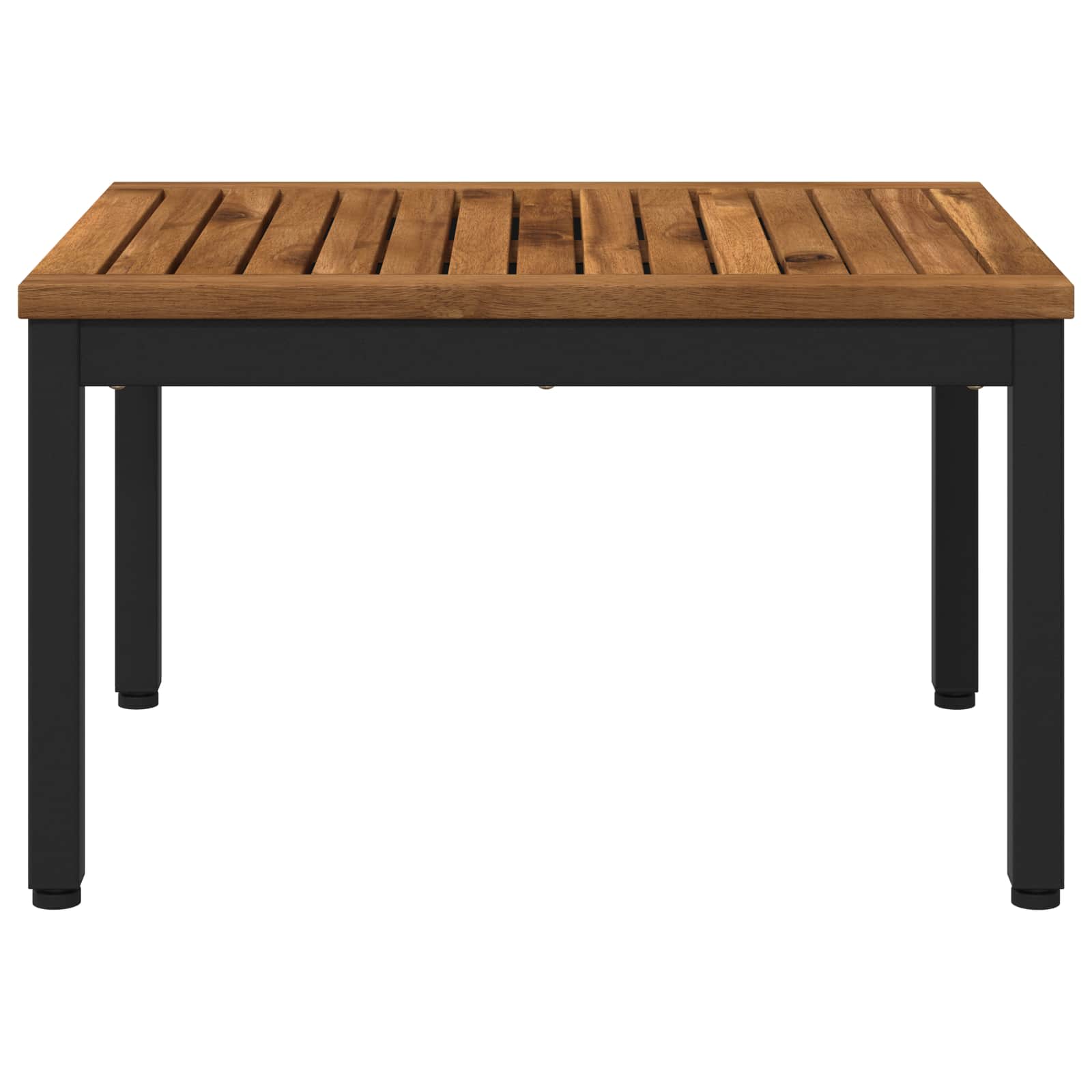 vidaXL Stolik kawowy Naturalny i czarny 50 x 60,5 x 36 cm