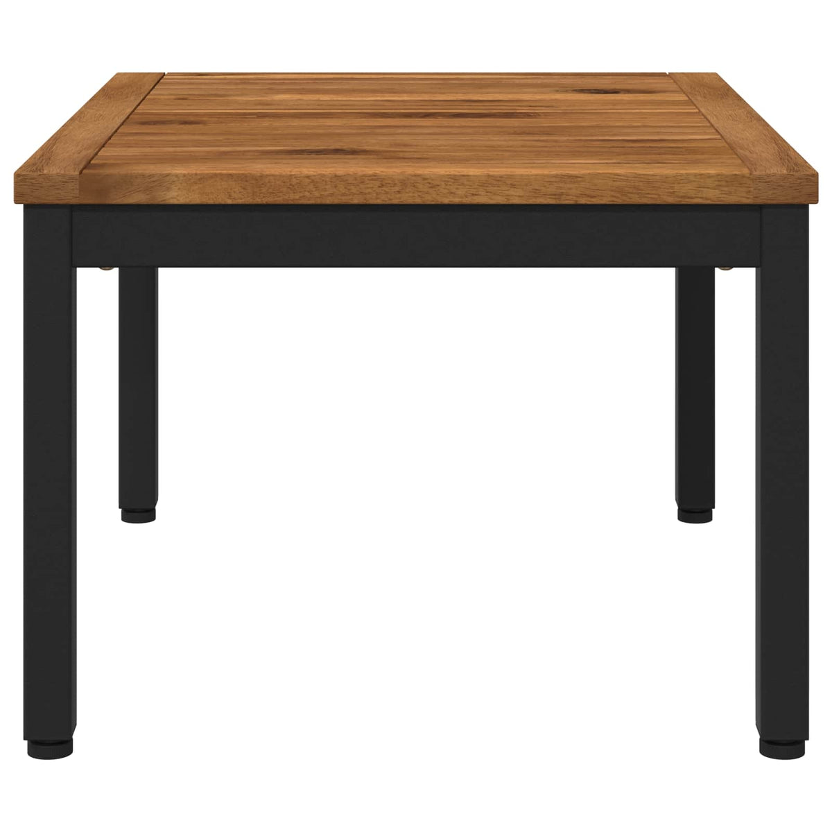 vidaXL Stolik kawowy Naturalny i czarny 50 x 60,5 x 36 cm