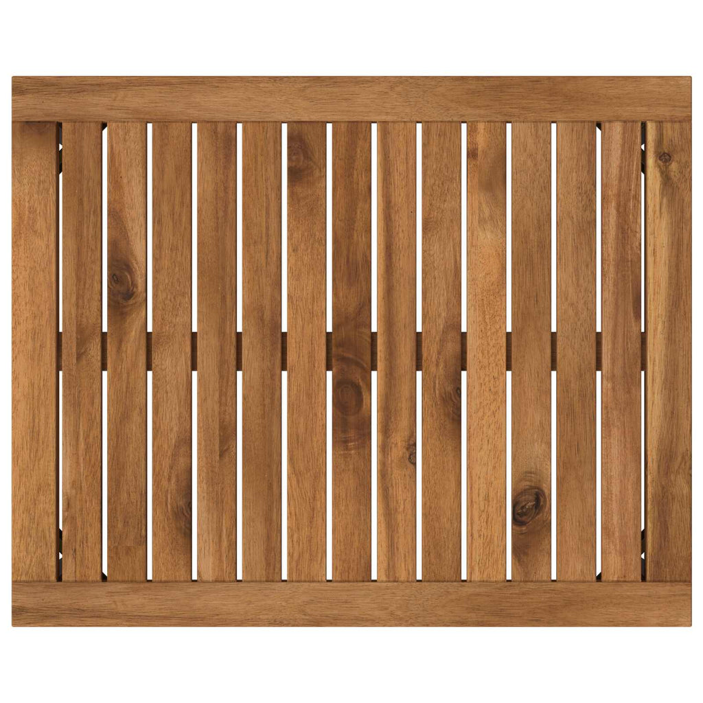 vidaXL Stolik kawowy Naturalny i czarny 50 x 60,5 x 36 cm