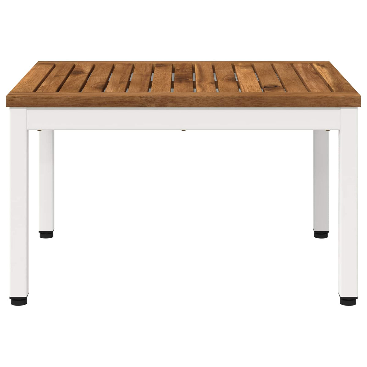 vidaXL Stolik kawowy Naturalne i białe 49 x 60,5 x 36 cm