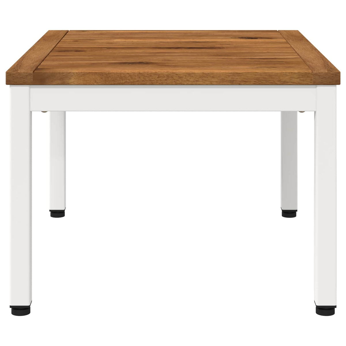 vidaXL Stolik kawowy Naturalne i białe 49 x 60,5 x 36 cm