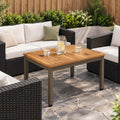 vidaXL Stolik kawowy Naturalny i kawowy 49 x 60,5 x 36 cm