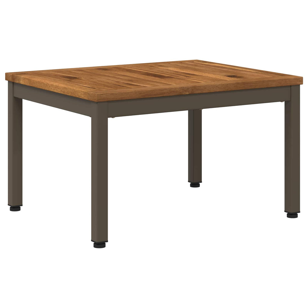 vidaXL Stolik kawowy Naturalny i kawowy 49 x 60,5 x 36 cm