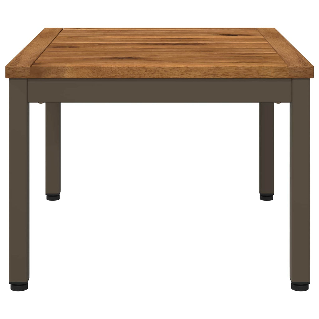 vidaXL Stolik kawowy Naturalny i kawowy 49 x 60,5 x 36 cm
