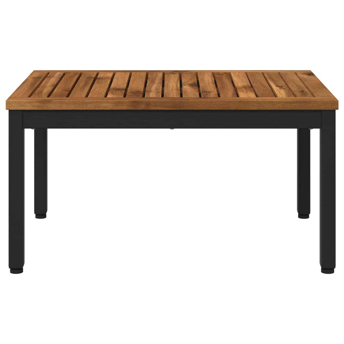 vidaXL Stolik kawowy Naturalny i czarny 50 x 68,5 x 36 cm